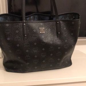 Black MCM Leather tote